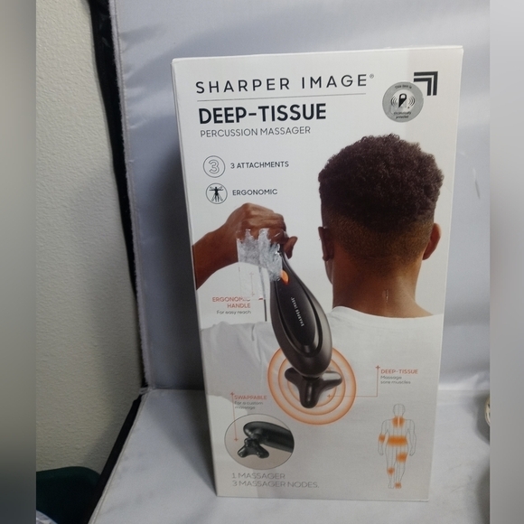 Sharper IMAGE DEEP TISSUE PERCUSSION MASSAGER - Picture 1 of 10